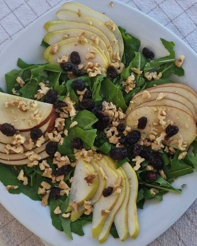 Apple, Pear and Camembert Salad