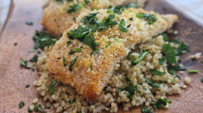 Baked Coconut Crusted Salmon