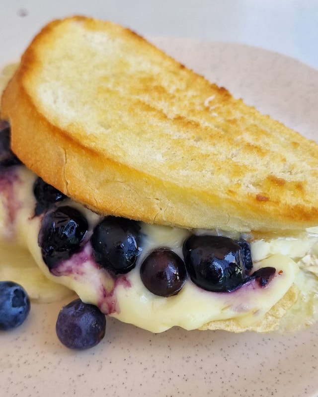 Blueberry Brie Grilled Cheese