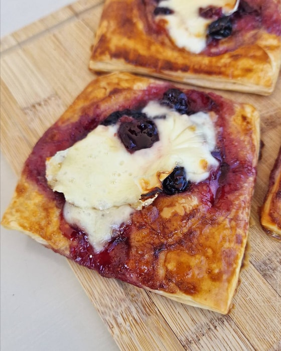 Brie and Jam Puff Pastry
