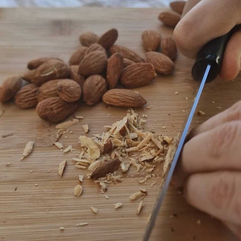 cut almonds