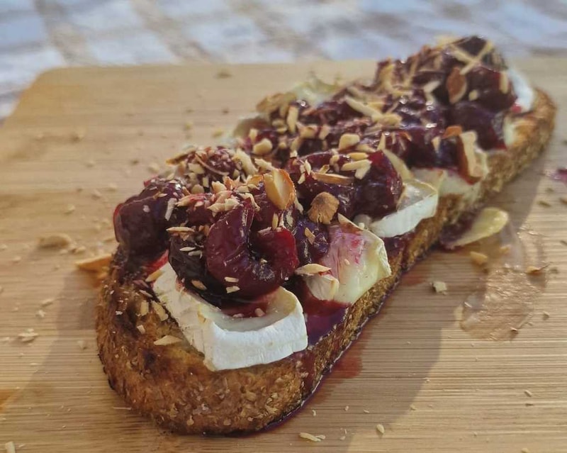 Cherry Camembert Bruschetta