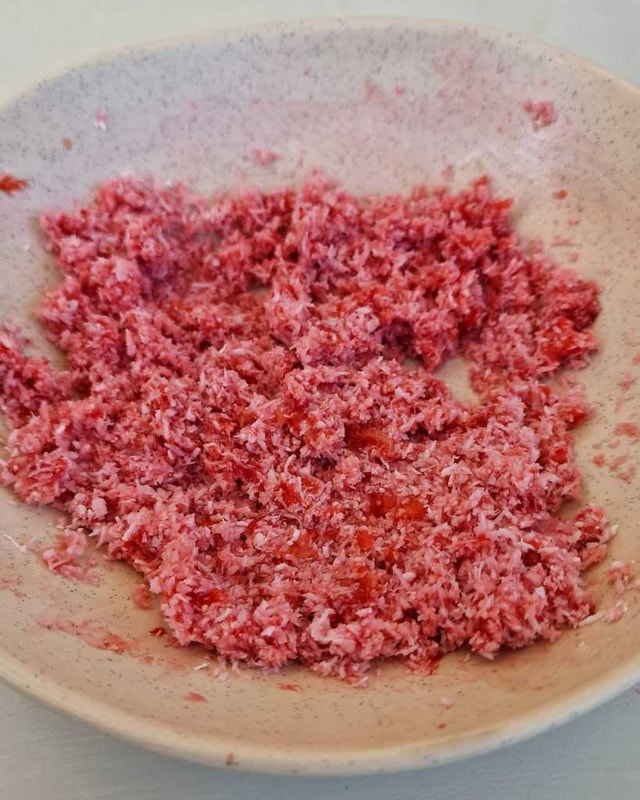 strawberry and coconut