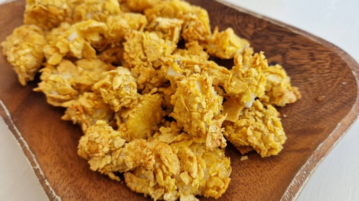 Cornflake crusted Fish Bites