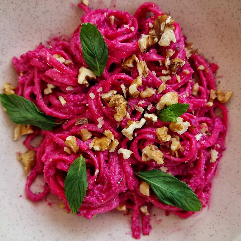 Creamy Beetroot Sauce Pasta - Barbie-Style Pasta