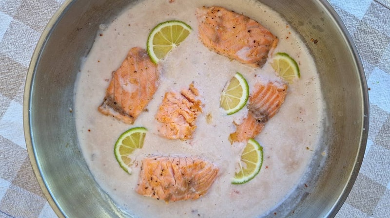 Creamy Coconut-Lime Salmon