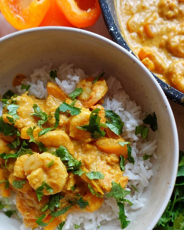 Easy Coconut Shrimp Curry