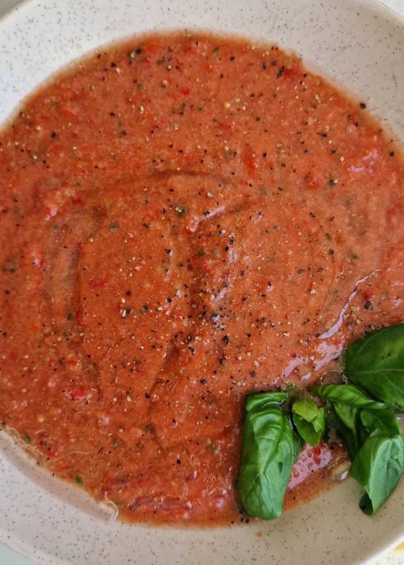 cold gazpacho soup