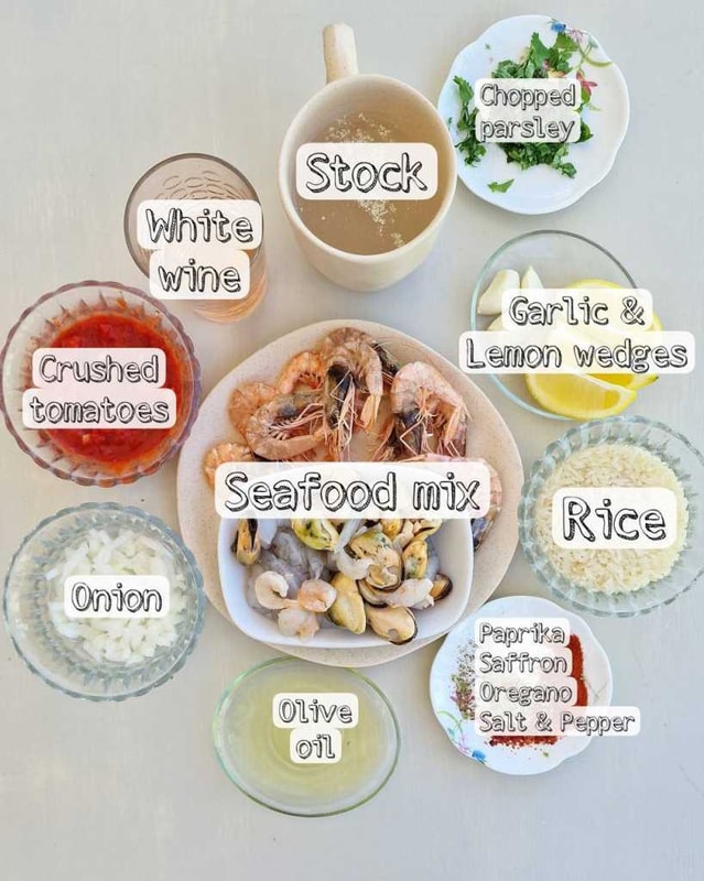 seafood paella ingredients