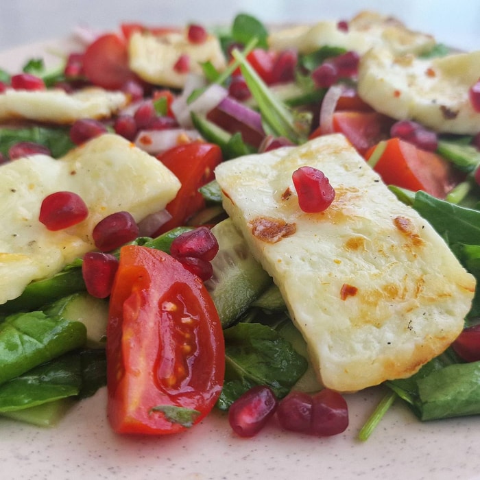 Grilled Halloumi Salad
