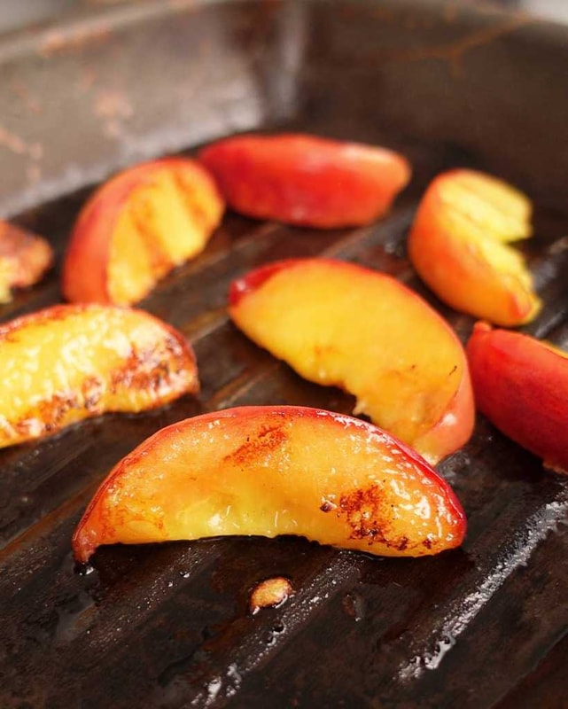 grilled peaches