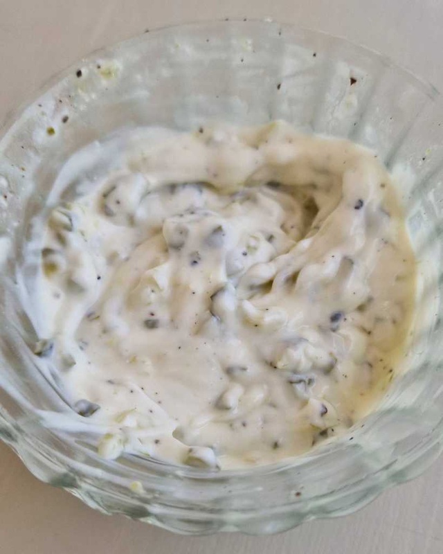 sauce for Healthier Homemade Filet-o-Fish burger