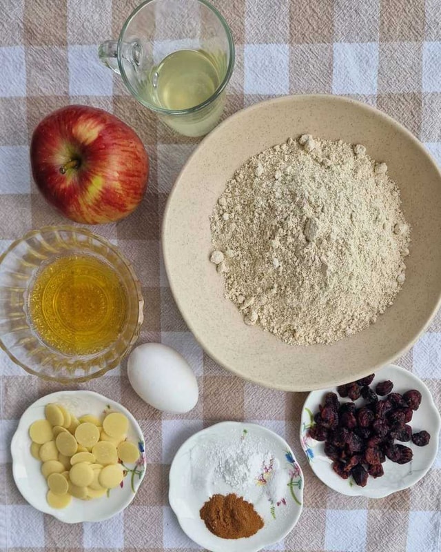 Healthy Apple Cinnamon Cookies recipe ingredients