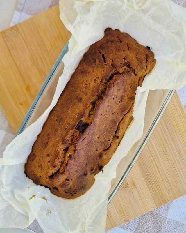 Healthy Oatmeal Banana Bread loaf