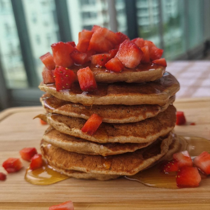 Healthy Vegan Banana Pancakes