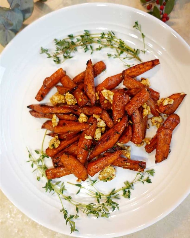 Honey Balsamic Roasted Carrots