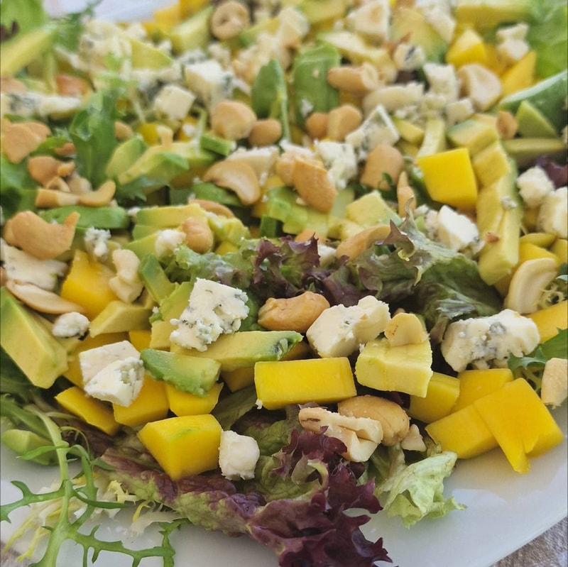 Mango, Avocado and Blue Cheese Salad