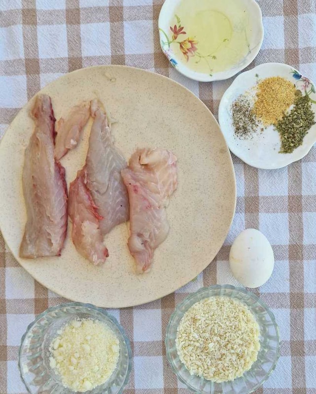 ingredients for fish nuggets