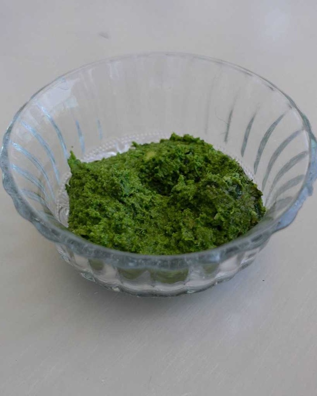 homemade pesto sauce
