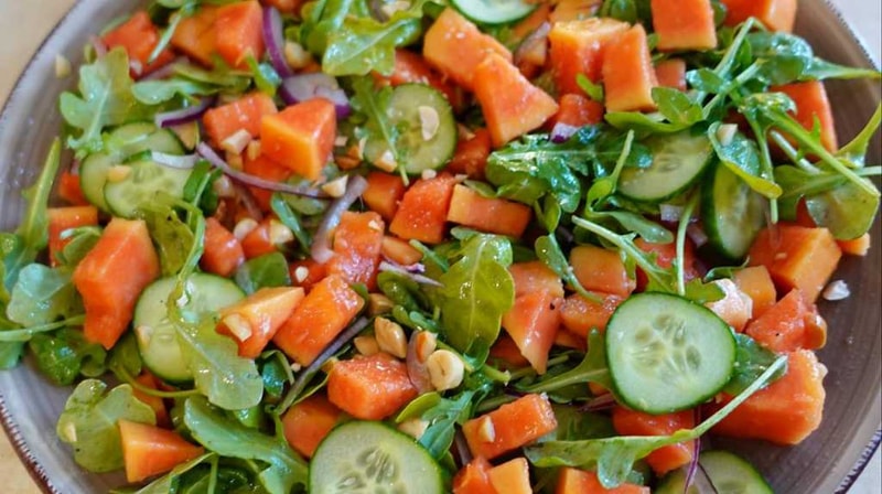 Papaya Cucumber Salad