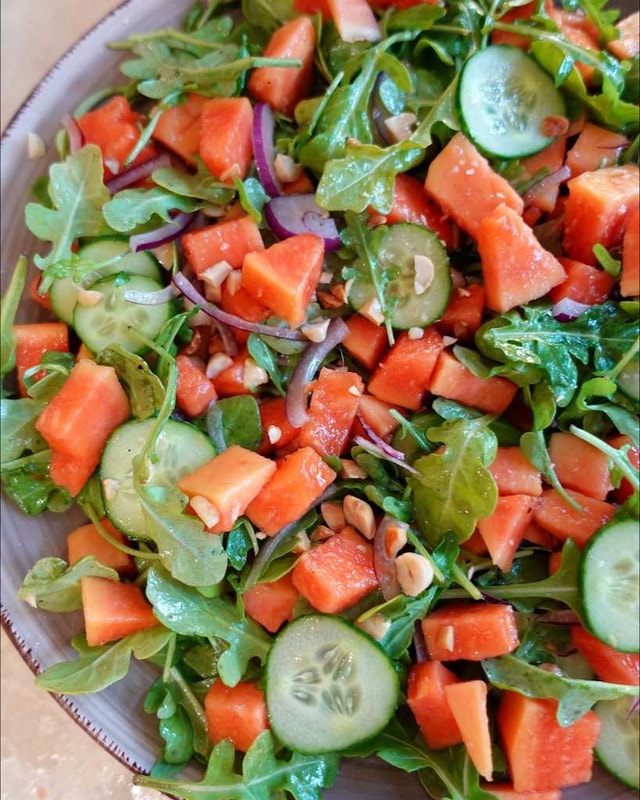 Papaya Cucumber Salad