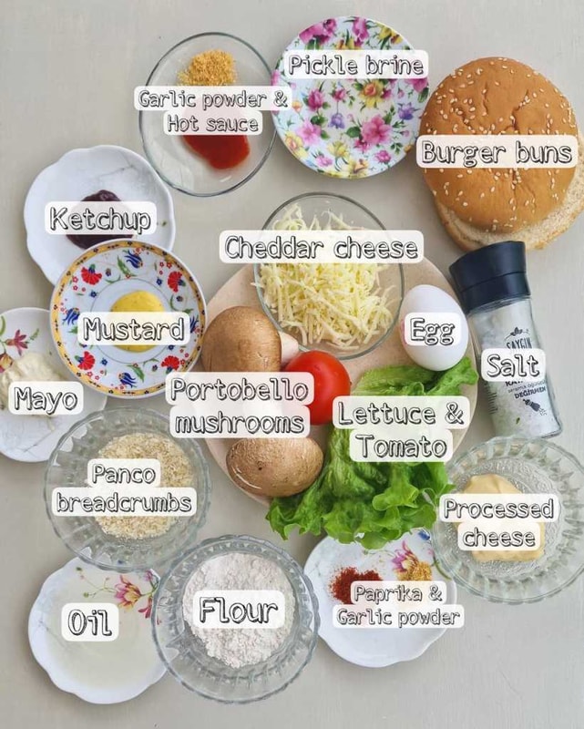 Shroom Burger ingredients