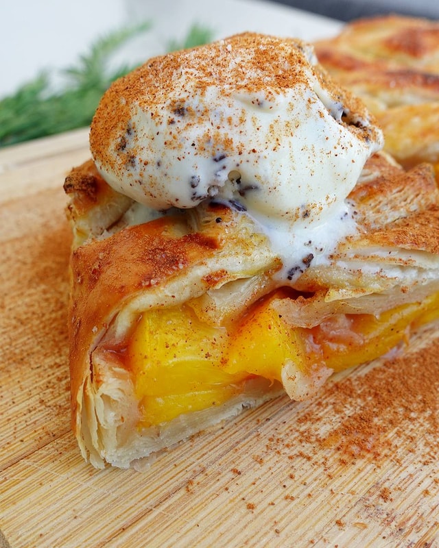Simple Peach Strudel