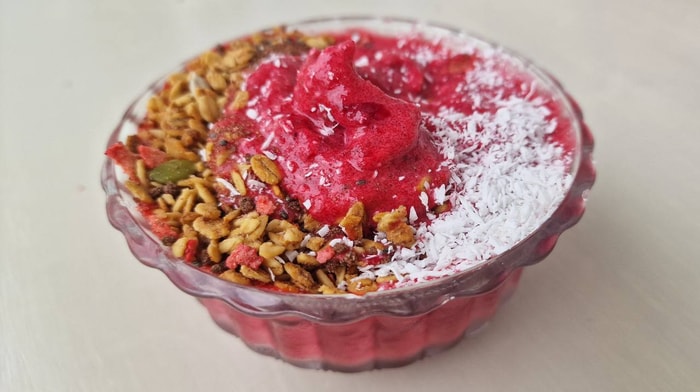 Smoothie Bowl with Cherry