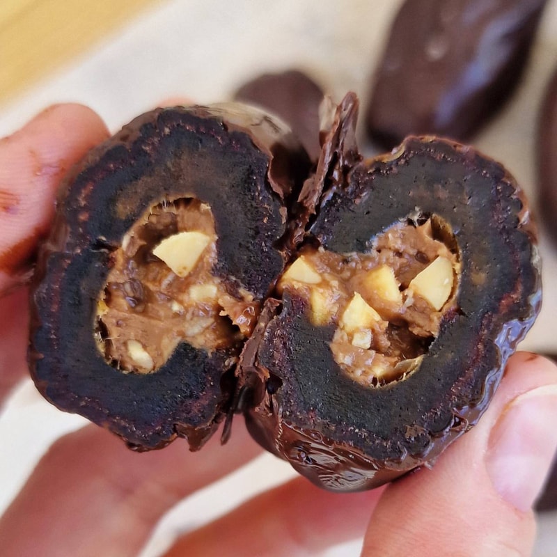 Snickers Stuffed Dates