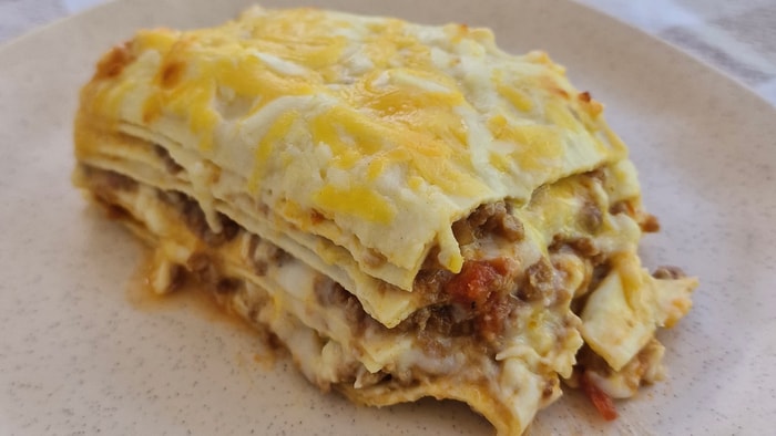 Vegetarian Lasagna with Soya Mince