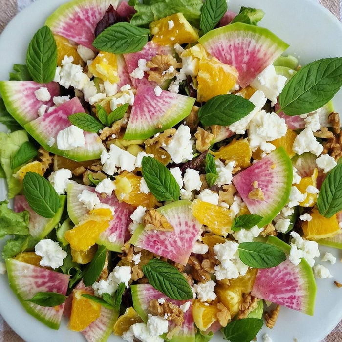 Watermelon Radish Salad