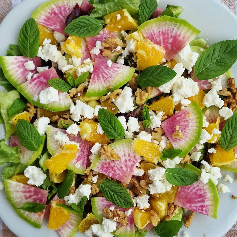 Watermelon Radish Salad