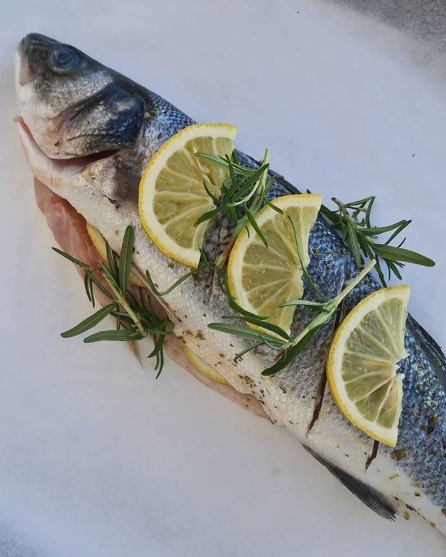 whole baked sea bass recipe