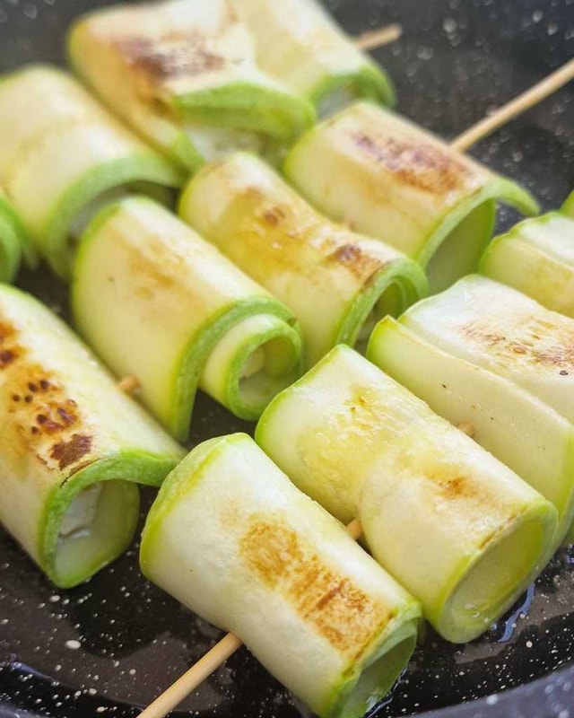 Zucchini Feta Skewers