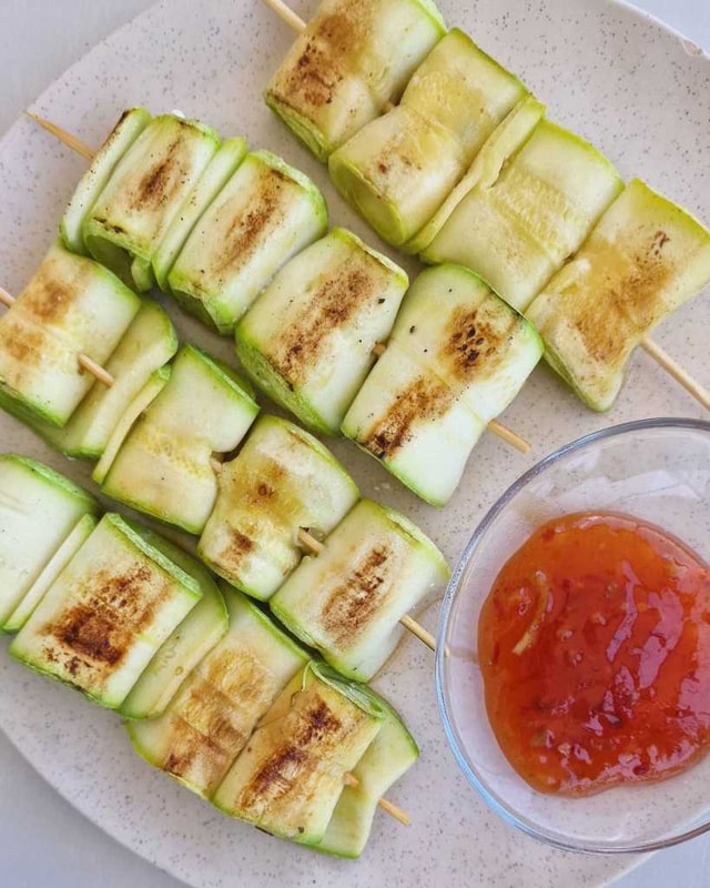 Zucchini Feta Skewers