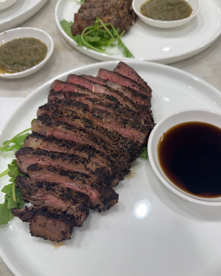 Private Chef The Woodlands - Corporate Retreat Family-Style Steakhouse & Seafood Dinner