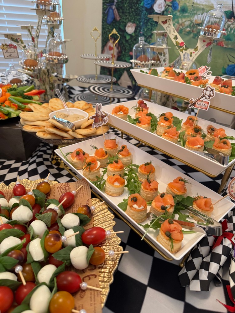 Executive dinner food presentation