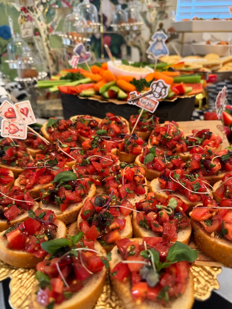 Corporate event: Chef Ana Serving Guests